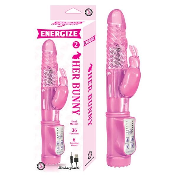 ENERGIZE Her Bunny 2 - Rotating and Vibrating Functions - - Rabbit Vibrators