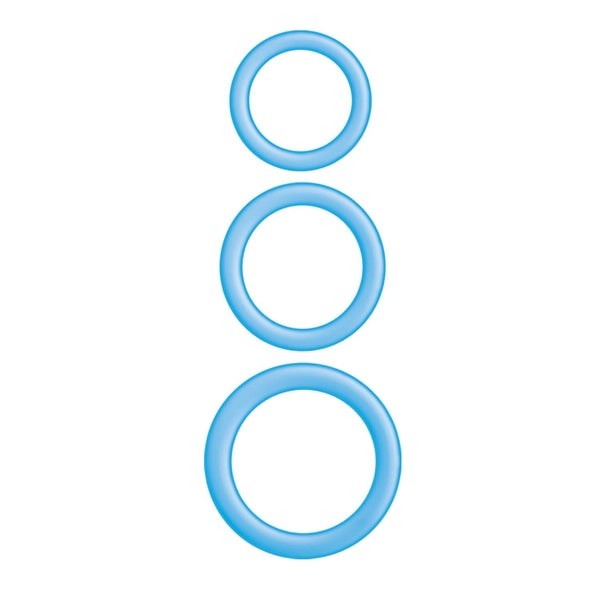 ENHANCER Glow Cock Rings Thick Firm Stretchy - - Stretchy Cock Rings