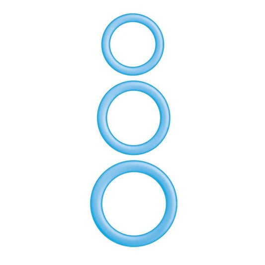 ENHANCER Glow Cock Rings Thick Firm Stretchy - - Stretchy Cock Rings
