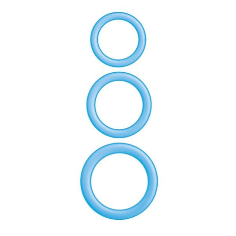 Nasstoys ENHANCER Glow Cock Rings Thick Firm Stretchy Set with Luminous - Stretchy Cock Rings