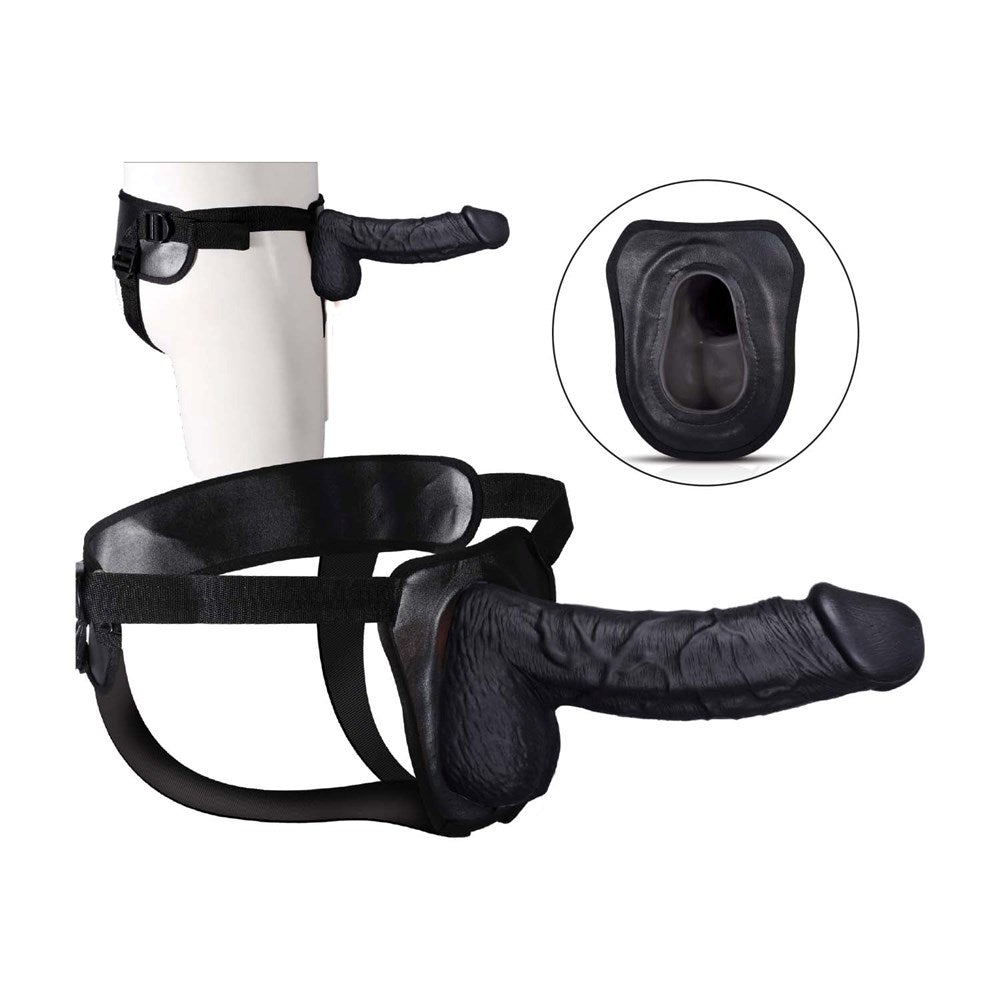 ERECTION ASSISTANT Hollow Strap-On - 8.5 Inches - - Strap On Sextoys