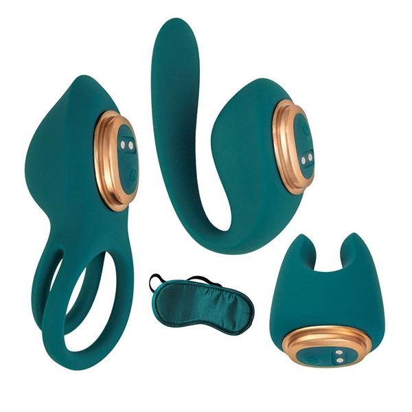 EROTIC Play Kit Vibrator With 3 Attachments - - Sex Kits