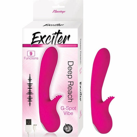 Nasstoys EXCITER 4.5 Inch Insertable G Spot Vibrator Curved Design - G-Spot Vibrators