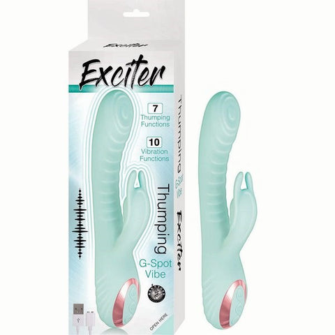 EXCITER Rechargeable Thumping Rabbit G-Spot Stimulator - G-Spot Vibrators