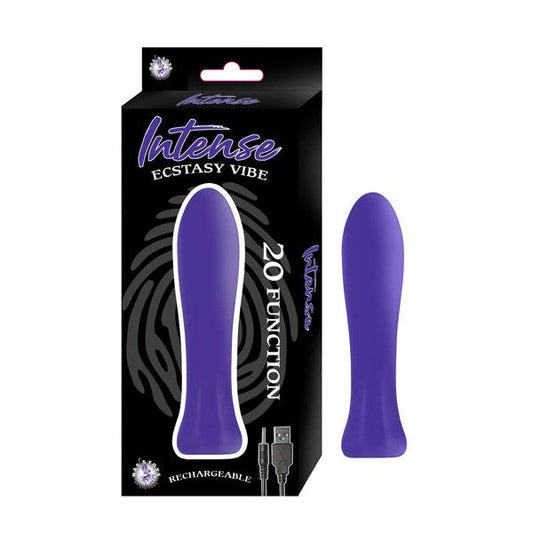 INTENSE Ecstasy 4.5 Inch Vibe Soft Silicone 20 Mode - - Bullet Vibrators
