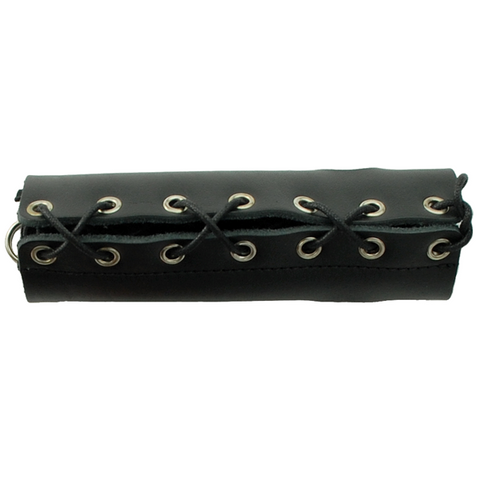 Spartacus Enterprises Customizable Leather Cock Sheath with Lace Up Design - Ball and Cock Toys