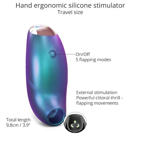 Love To Love Believer Ergonomic Flapping Sex Toy with 5 Flapping Modes - Clit Ticklers and Pulsators