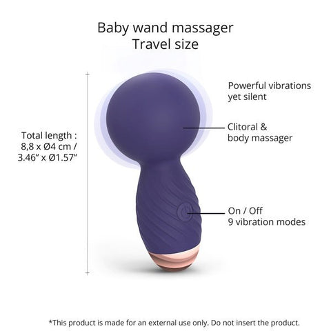 Love To Love Itsy Bitsy Micro Massager With Squishy End Compact Vibrator - Body Wands
