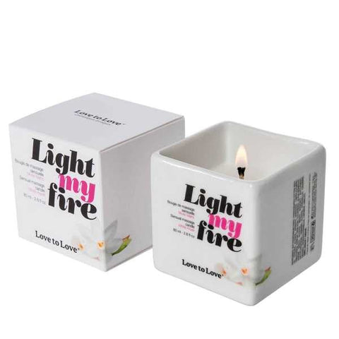 Love To Love Light My Fire Fragrant Candles Massage Oil Transformation - Bath and Intimate Fragrances