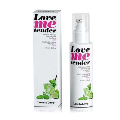 Love To Love Me Tender Warming Massage Oil Mojito Flavored - Massage Oils and Lubricants