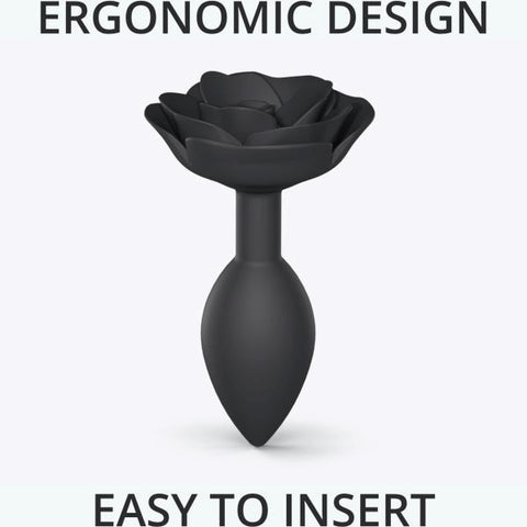 Love To Love Open Roses Flexible Silicone Butt Plug Ergonomic Design - Butt Plugs