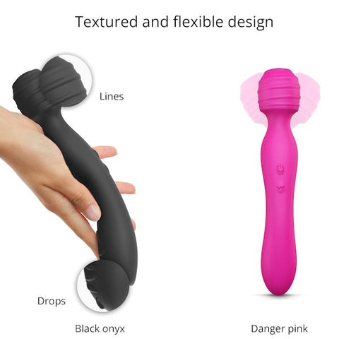 LOVE TO LOVE Twist Double Ender Vibrating Sex Wand Dual Motor Power - Body Wands
