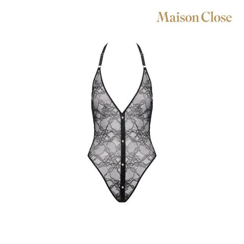 Maison Close Lace Button up Body Suit Gift Box with Magnetic Buttons - Teddies and Bodysuits