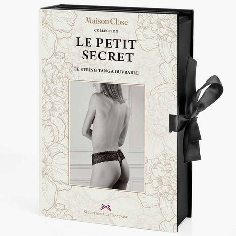 Maison Close Open Lace Tanga Thong Gift Box with Seductive Rear Opening - G-Strings, Panties and Shorts