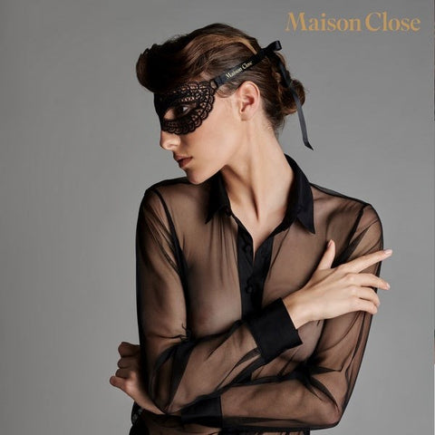 Maison Close Seductive Guipure Lace Eye Mask Luxury Fetish Accessory - Masks And Blindfolds