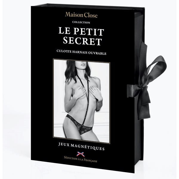 MAISON CLOSE Risque Lace Panty With Harness Gift Box - - G-Strings, Panties and Shorts
