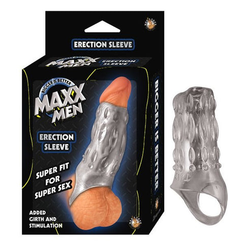 Nasstoys MAXX MEN Bigger is Better Erection Cock Sleeve TPE Enhancement - Pumps, Extenders and Sleeves