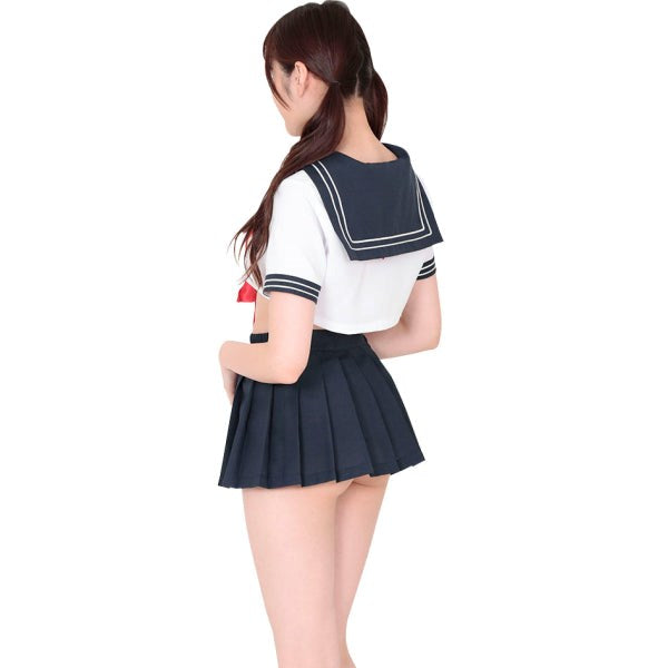 Micro Length Revealing Sailor Skirt and Top - - Skirts And Club Wear