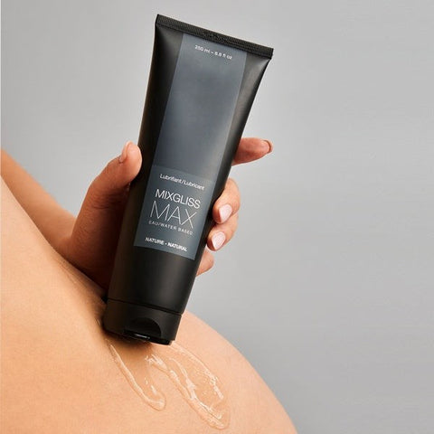 MIXGLISS MAX Water Based Pure Unscented Anal Lube Premium French Formula - Anal Lubes