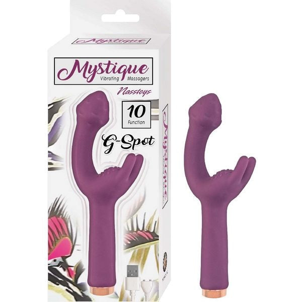 MYSTIQUE G-Spot With Clitoral Stim Dual Motors - - G-Spot Vibrators