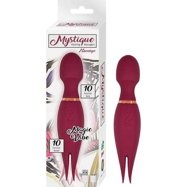 MYSTIQUE Magic Vibe Waterproof 10 Gyrating Patterns - - Body Wands