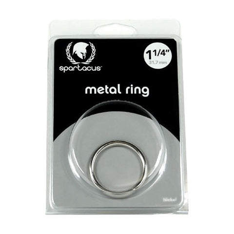 Spartacus Enterprises Nickel Plated Metal Cock Rings Premium Enhancement - Steel Cock Rings