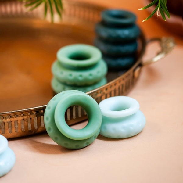 OHNUT Set of 4 Wider Soft Cushioning Comfort Rings - - Stretchy Cock Rings