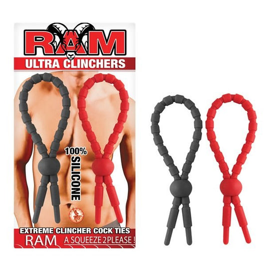 RAM Penis Ultra Clinchers Adjustable Performance Cock Ring - - Stretchy Cock Rings