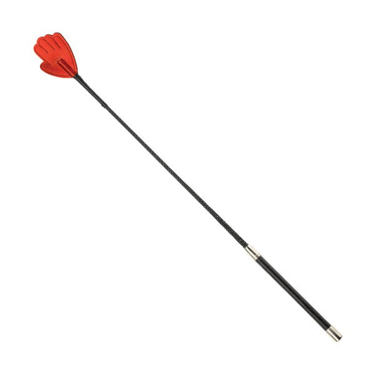 Red Hand Tip Crop For Kinky Pain - - Whips And Crops