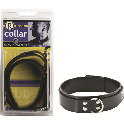 Spartacus Enterprises Rubberline Non Locking Collar With D ring USA Made - Collars and Leads