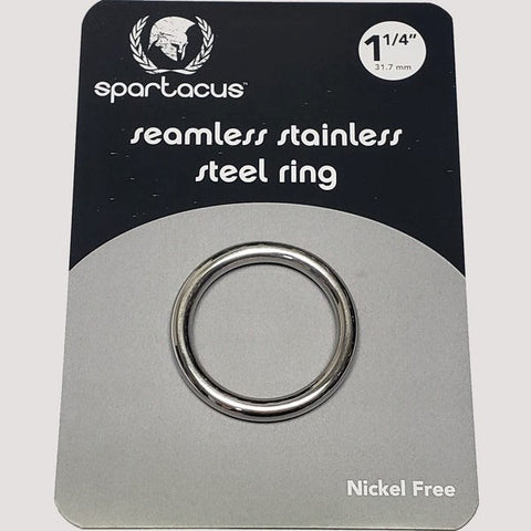 Spartacus Enterprises Seamless Stainless Steel ED Cock Rings Premium Metal - Steel Cock Rings