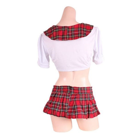 Starfire Daydream Tartan Temptation Stretchy Cosplay Skirt and Jacket Set - Skirts And Club Wear