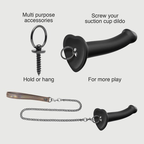 Strap On Me Dildo Base Finger O Ring Set for Enhanced Control and Precision - Collars and Leads