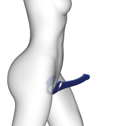 STRAP-ON-ME Multi Orgasm Bendable Strap-On - Night Blue - - Strap On Sextoys