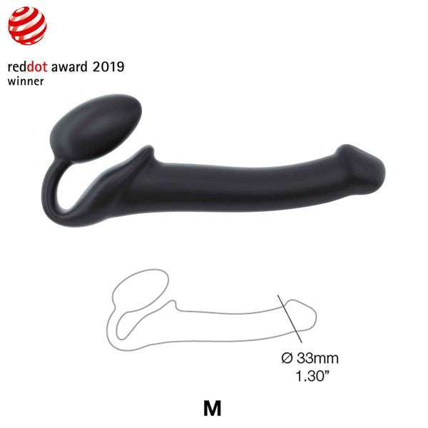 STRAP-ON-ME Silicone Bendable Strap-On - Medium - - Strap On Sextoys