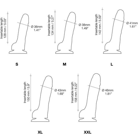 Strap On Me Sliding Skin Realistic Dildo Black with Dual Density Design - Realistic Dildos