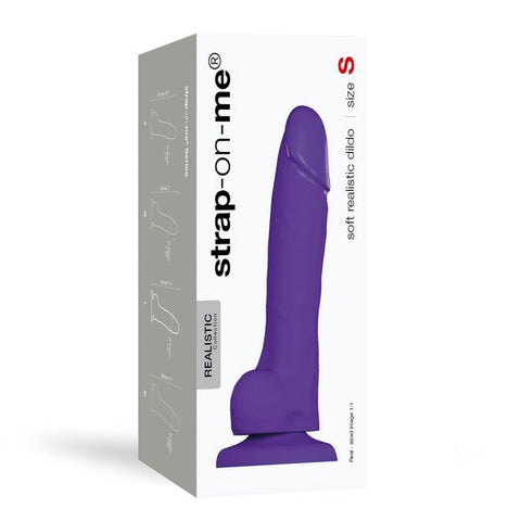 Strap On Me Soft Realistic Dildo 171mm Small with Textured Veins - Realistic Dildos
