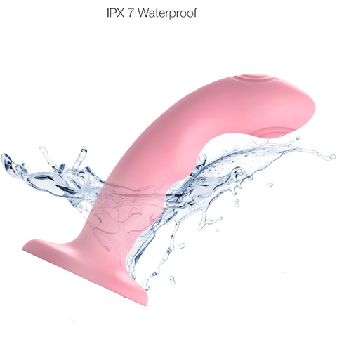 Strap On Me Tapping Vibrating Dildo Wave with 5 Vibration Modes - Vibrating Dildos