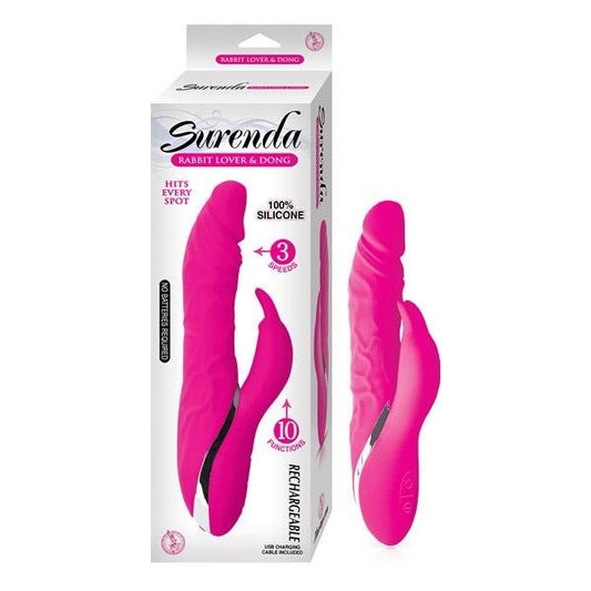 SURENDA Rabbit Lover and Dong 3 Speed Rotating Shaft - - Rabbit Vibrators