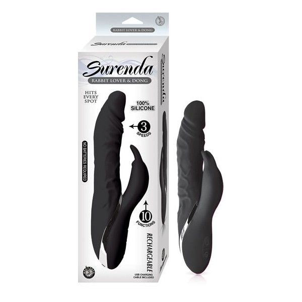 SURENDA Rabbit Lover and Dong 3 Speed Rotating Shaft - - Rabbit Vibrators