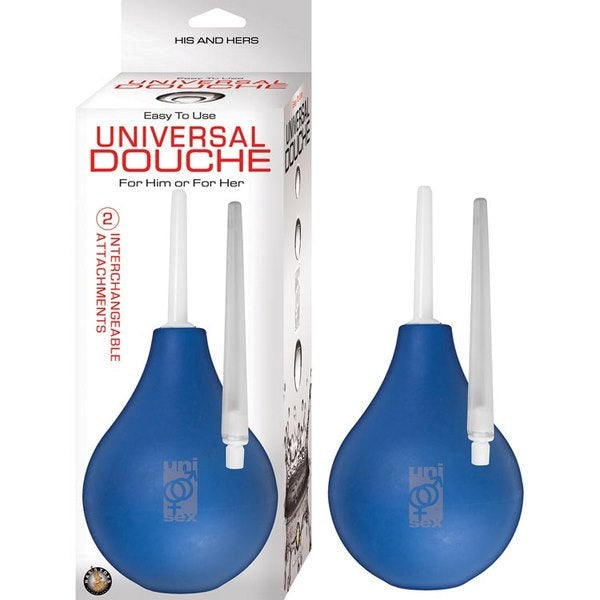UNIVERSAL DOUCHE Bulb With 2 Interchangeable Attachments - - Enemas and Douches