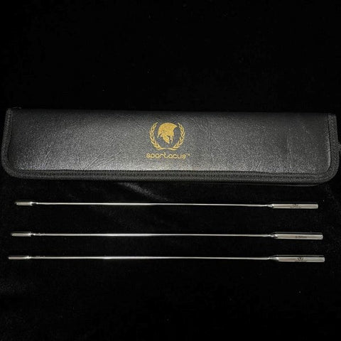 Spartacus Enterprises Smooth Stainless Steel Urethral Sounds Kit 6 Piece Set - Urethral Sounds
