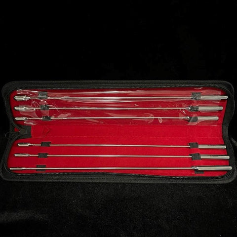 Spartacus Enterprises Smooth Stainless Steel Urethral Sounds Kit 6 Piece Set - Urethral Sounds