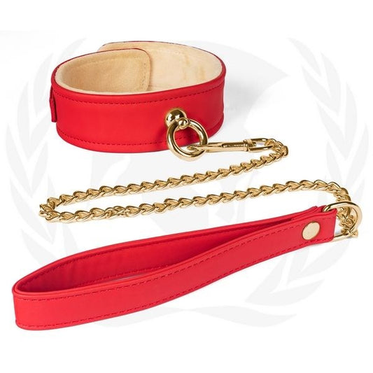 Vegan Collar and Chain Leash For Slaves Hot Seller Sex Toy - - Collars and Leads