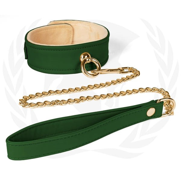 Vegan Collar and Chain Leash For Slaves Hot Seller Sex Toy - - Collars and Leads