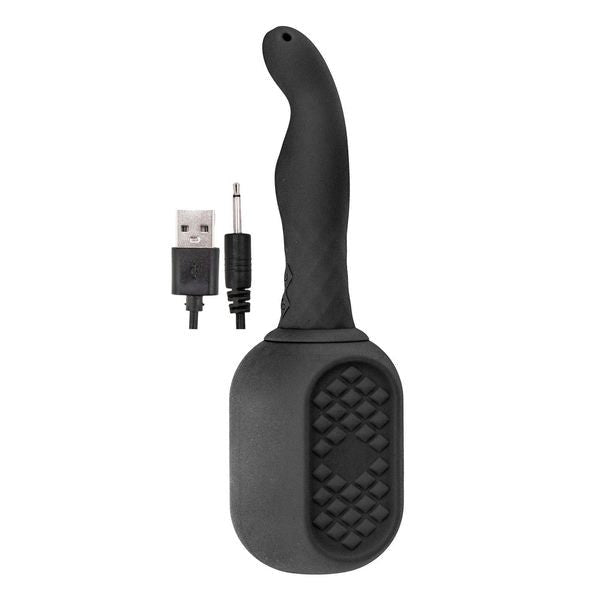 VIBRATING DOUCHE 10 Function Soft Silky Silicone - - Enemas and Douches