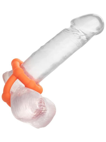 California Exotics Alpha Liquid Silicone All Star Scrotum Support Ring - Stretchy Cock Rings