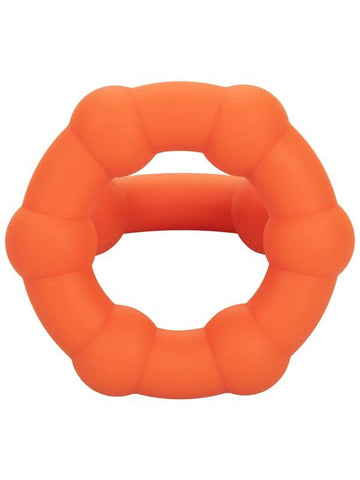 California Exotics Alpha Liquid Silicone All Star Scrotum Support Ring - Stretchy Cock Rings