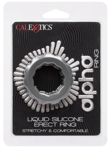 California Exotics Alpha Liquid Silicone Erect Stretchy Penis Ring - Stretchy Cock Rings