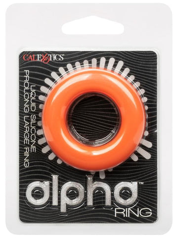 California Exotics Alpha Liquid Silicone Prolong Large Mens Penis Ring - Stretchy Cock Rings